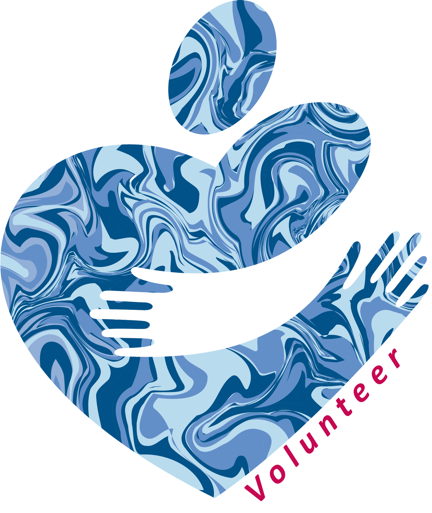 Huggy Heart Volunteer Logo with Link